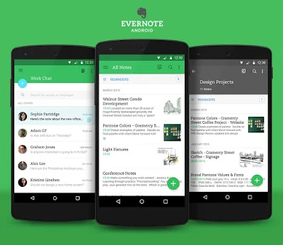 Evernote B2B Note writing application
