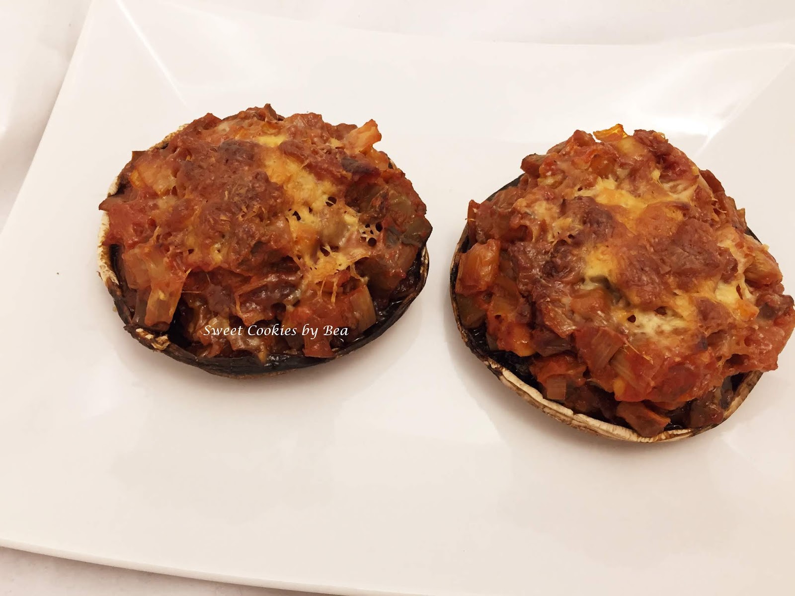Sweet Cookies by Bea Portobello al horno con verduritas