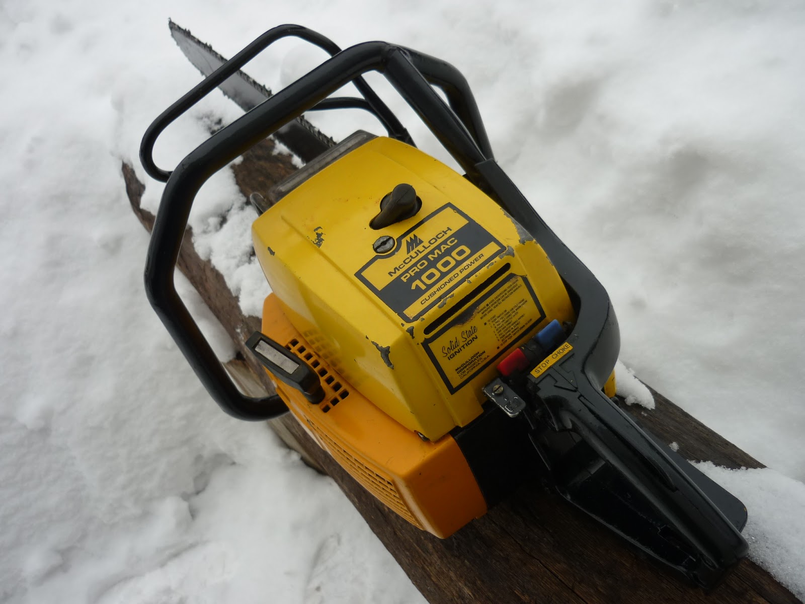 VINTAGE CHAINSAW COLLECTION MCCULLOCH GROUP OF SAWS.