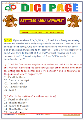  DP | SITTING ARRANGEMENT | 29 - NOV - 16