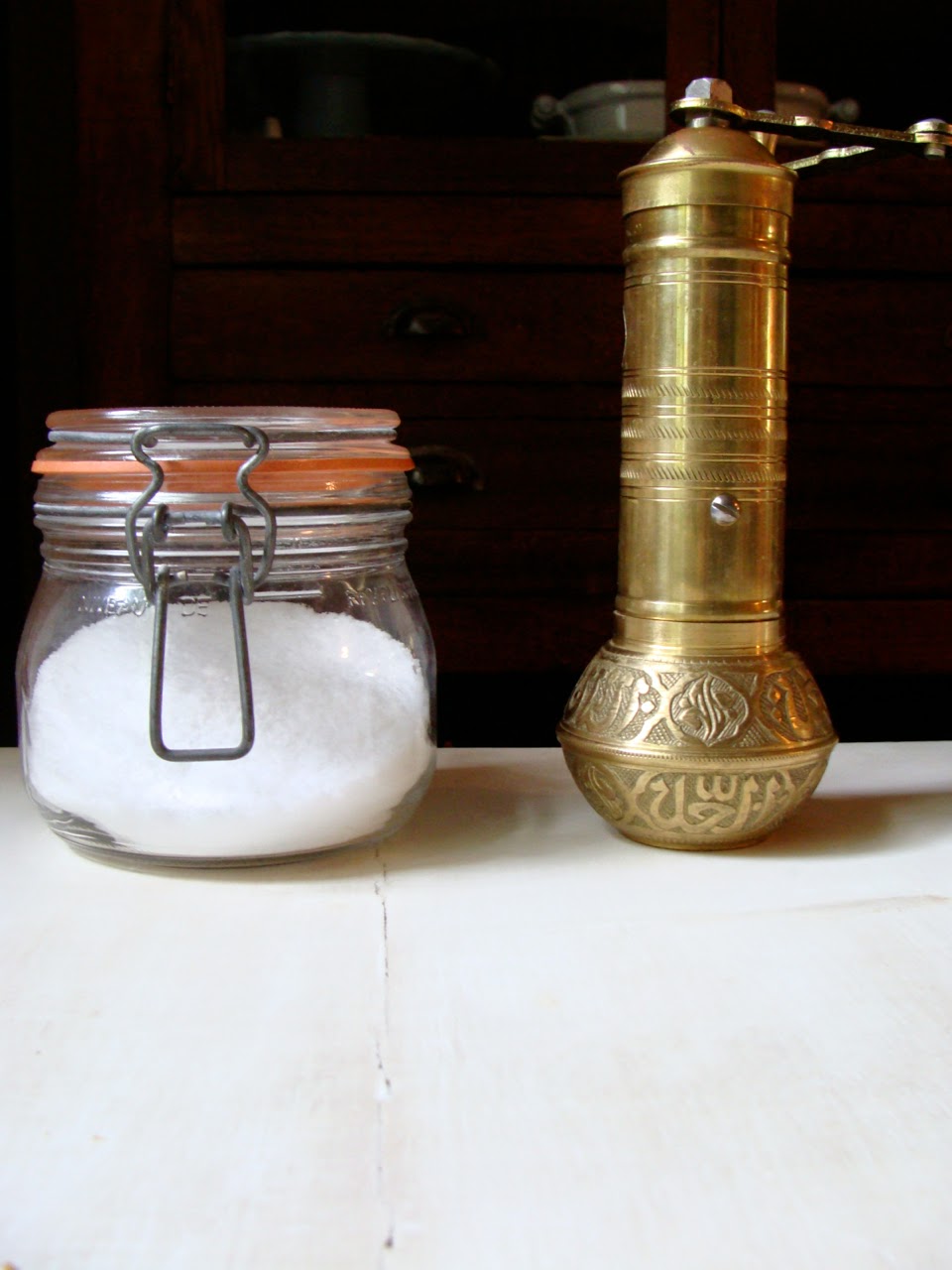 Something Ivory Turkish Brass Pepper Grinder