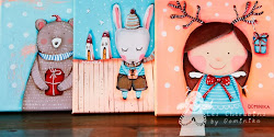 Les Chérubins: Cute Christmas Paintings