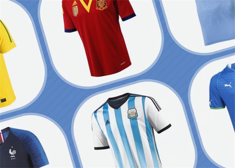 15 Nations & Almost 100 Kits Football Kit Evolution In The Last