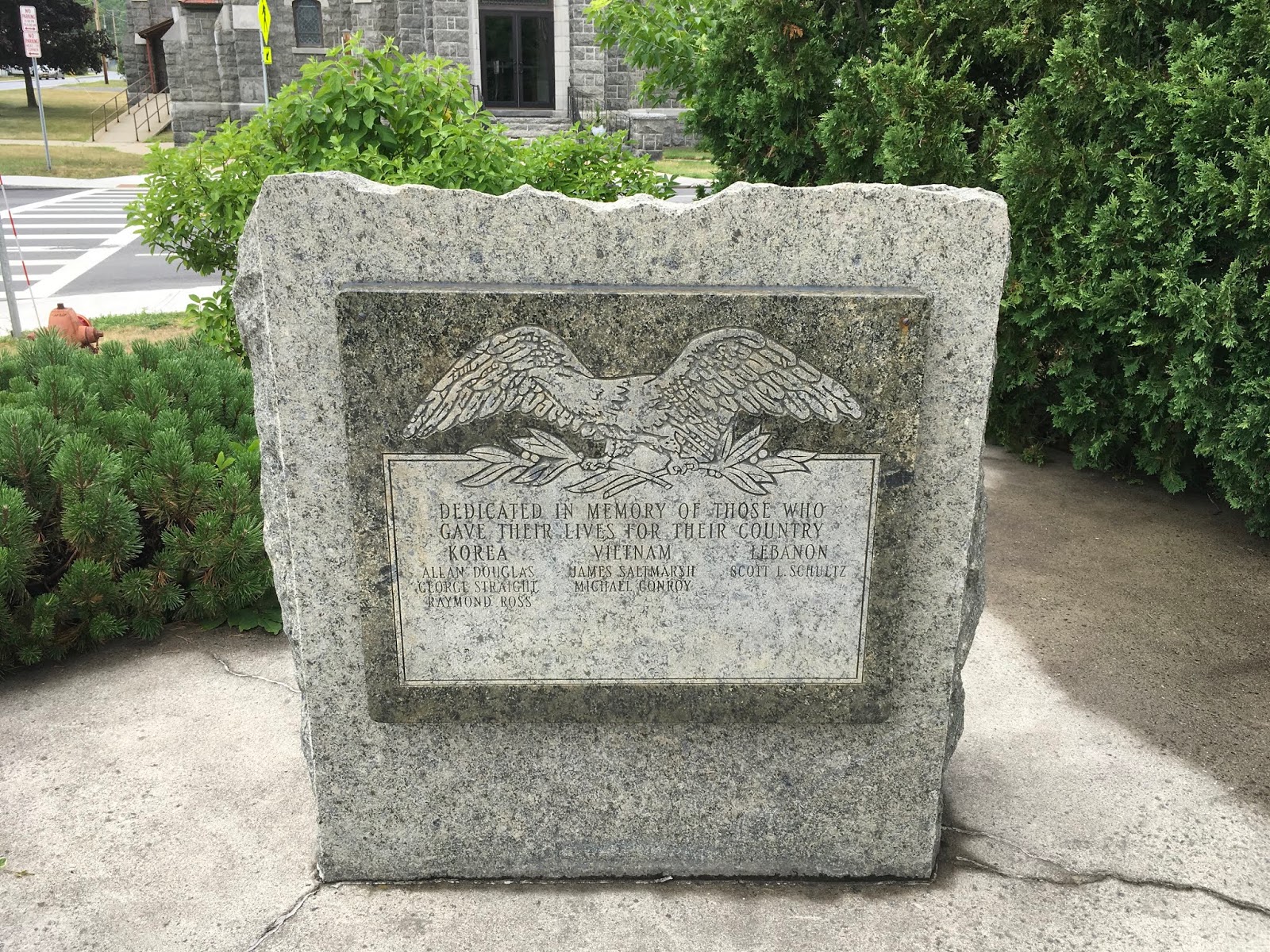 Tangled Roots and Trees Honor Roll Au Sable Valley Memorial Park, Au
