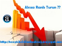 faktor penyebab alexa rank blog turun