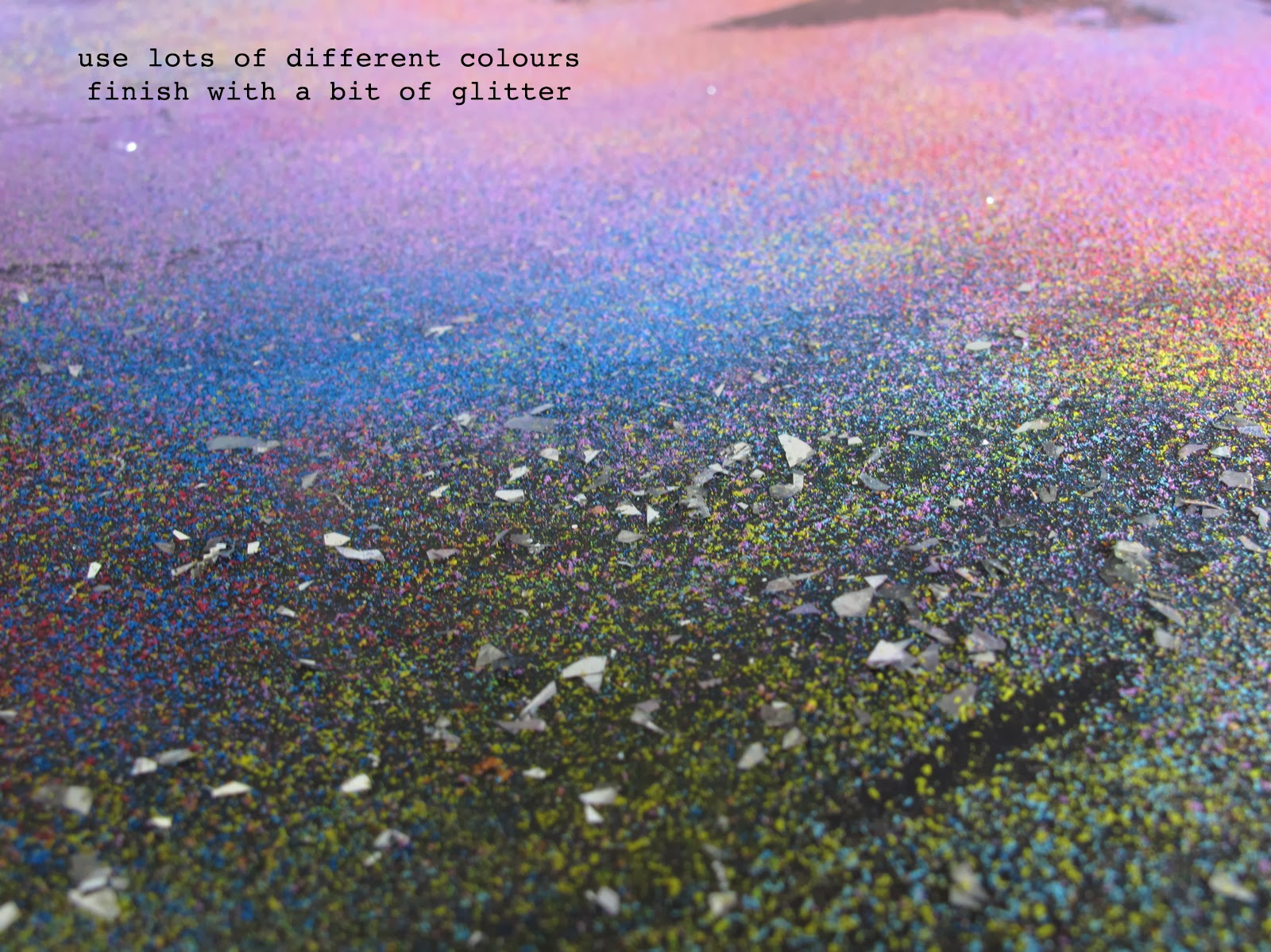 The Academy of Gentle Arts Galaxy chalk drawings