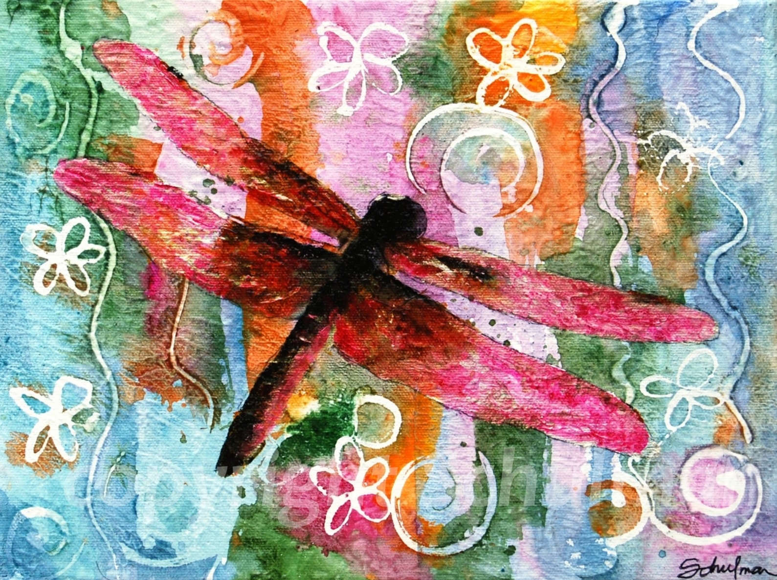 Art Blog for Creative Living: A Symphony of Summer Bug Paintings 