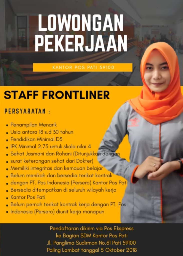 Lowongan Kerja PT Pos Indonesia (Persero) | Lowongan Kerja Terbaru