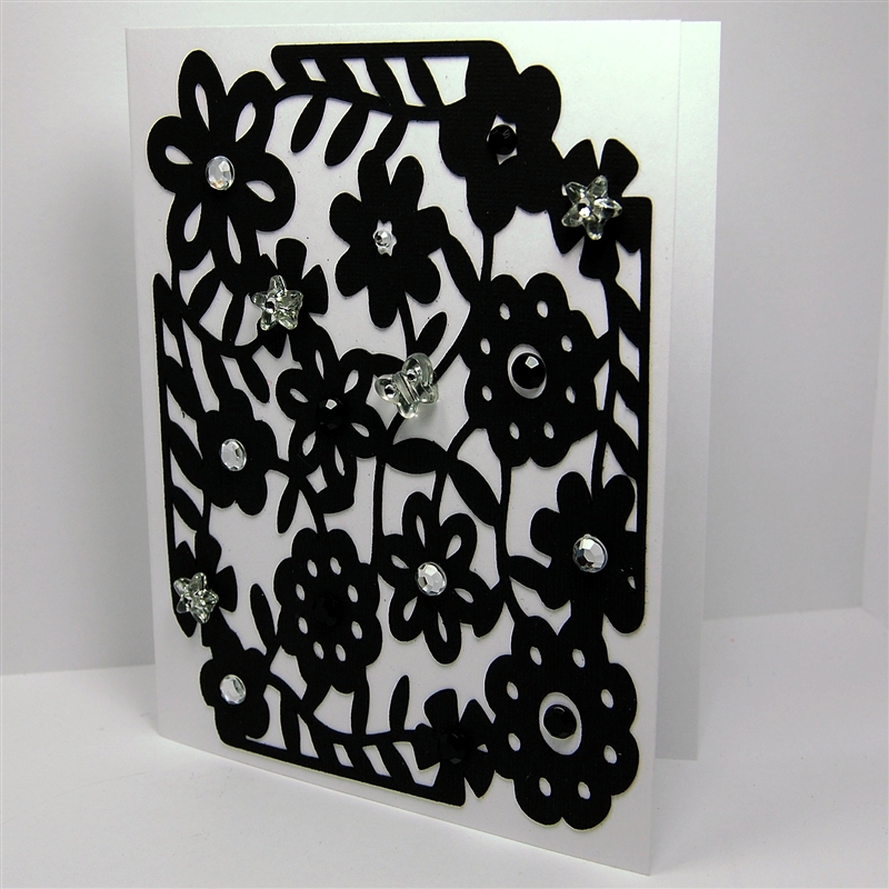 Creative Charms embellish, enliven, enjoy Black and White and Lace