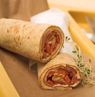 wraps made with whole wheat tortillas