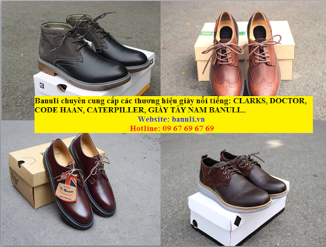 Giam 10 tat ca loai giay tai Banuli giay Clarks Doctor Caterpillar Code Haan