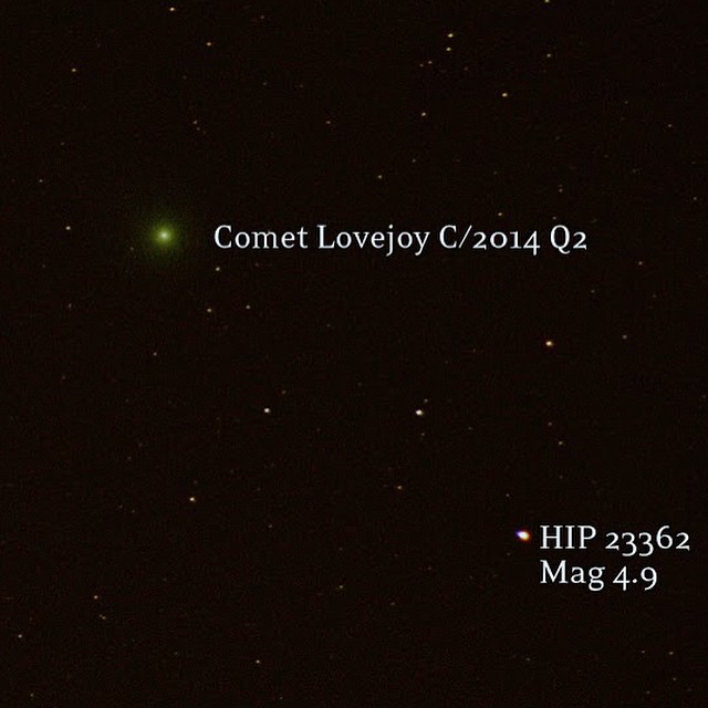 green fuzzy comet