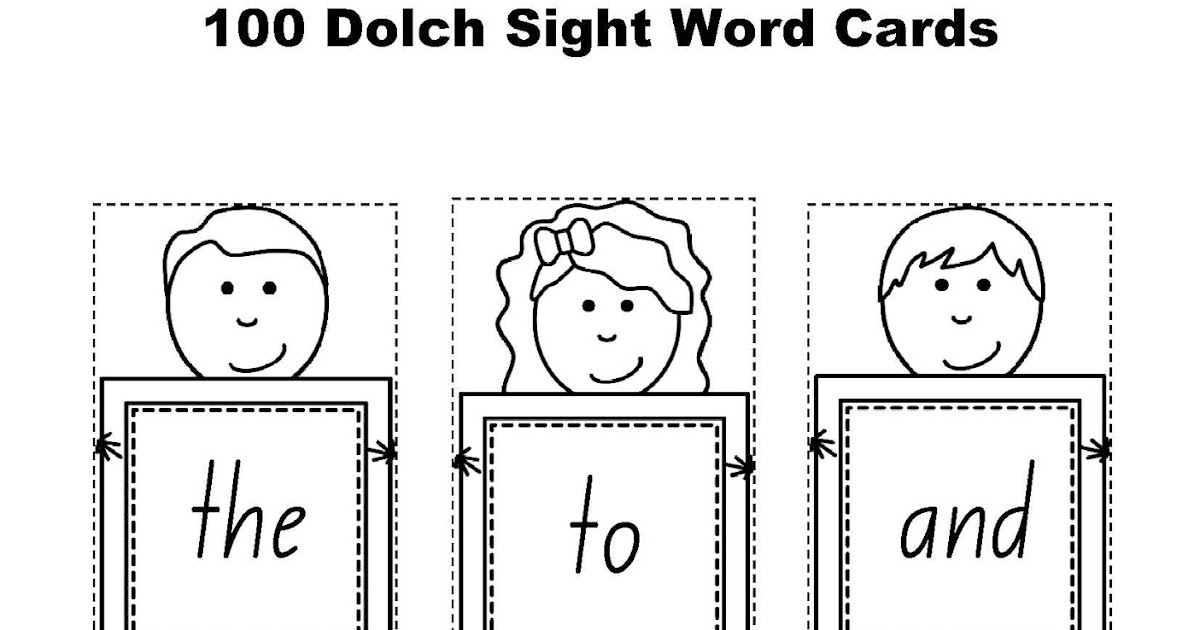 ILMA Education: Free Download: Dolch Sight Word Cards