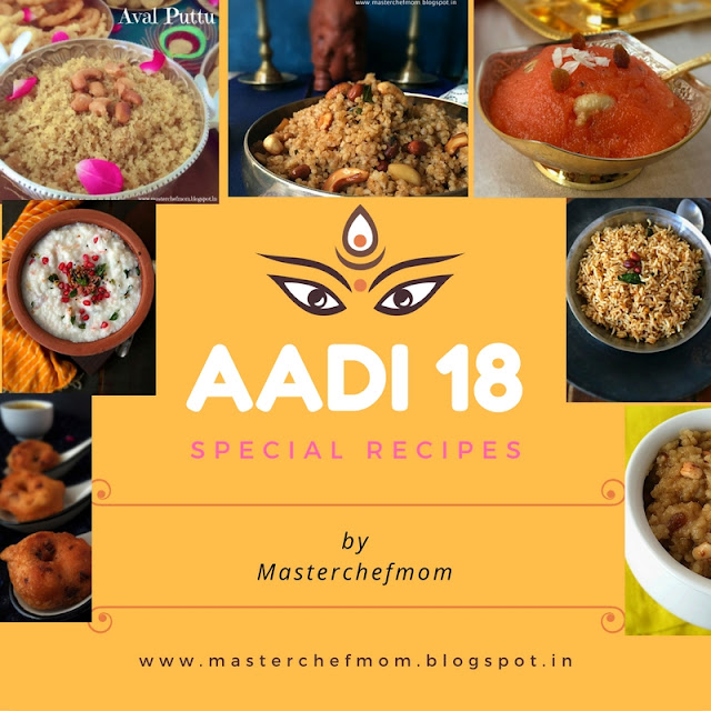 MASTERCHEFMOM: Aadi 18 Recipes| Kalanda Sadam Recipes | Tamil Festival