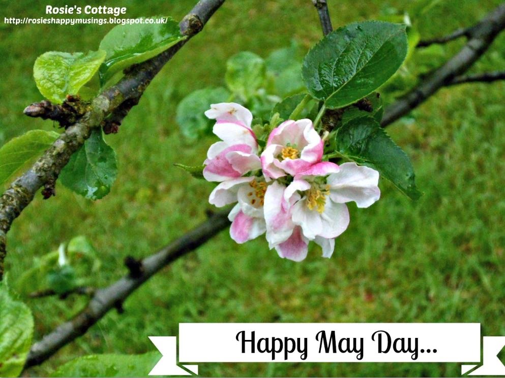 Rosie's Cottage Happy May Day & Apple Blossom Printable