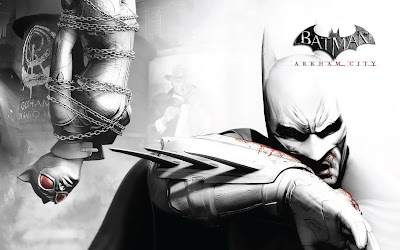Archam City Batman bloody Hand and Catwoman HD Wallpaper