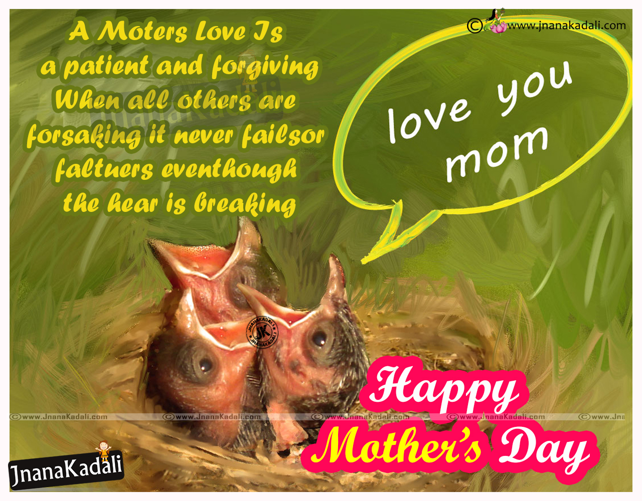 English Heart touching Mothers Day Wishes Quotes with HD Wallpapers