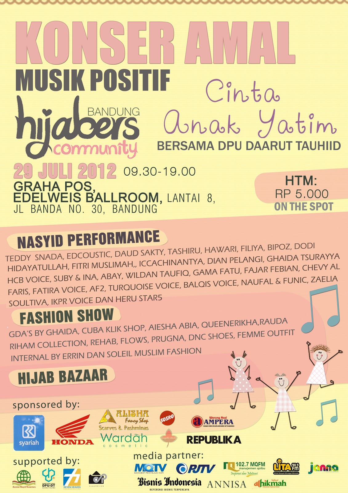  HC Konser Amal Musik Positif Hijabers Community Bandung 