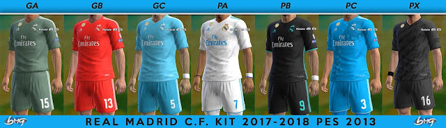 real madrid kit pes 2013