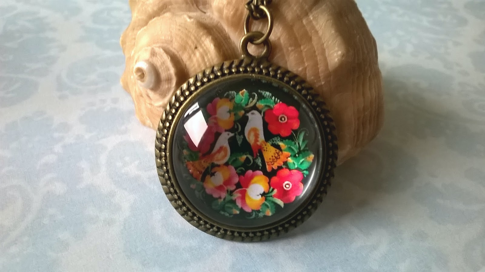 Persefona Jewelry: Russian folk art necklace