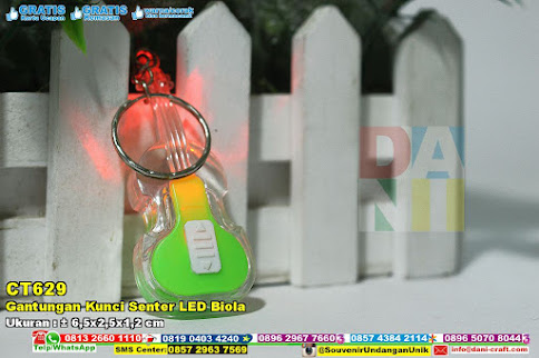 Gantungan Kunci Senter LED Biola