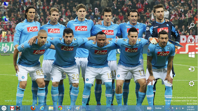 Napoli Football Club Theme For Win7and Win 8 - Free all themes