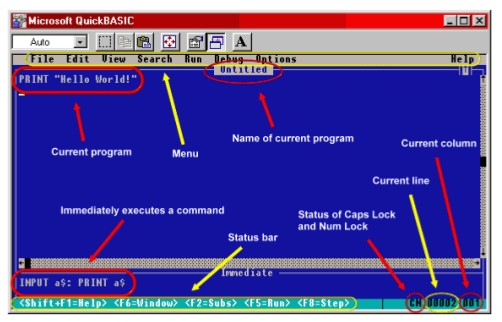 QBasic Interface and Functions ~ ELITCODE - Learning Starts Here