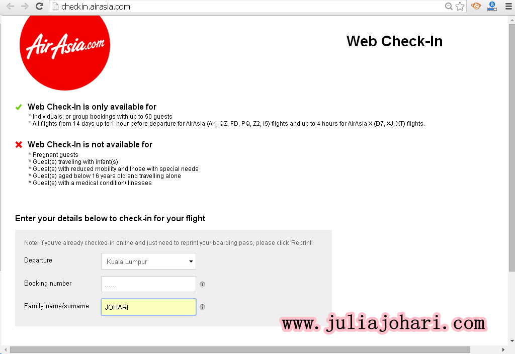 Cara Nak Buat Boarding Pass Airasia