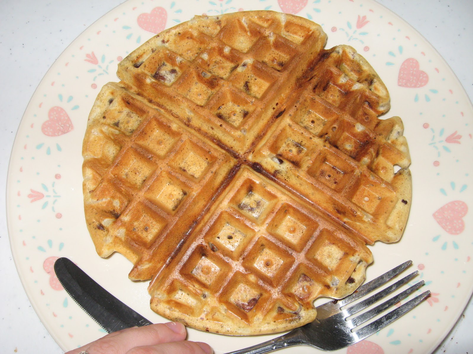 The Cooking Actress Oat Waffles (+ Chocolate Chips)