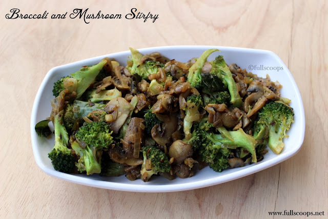 Broccoli and Mushroom Stirfry