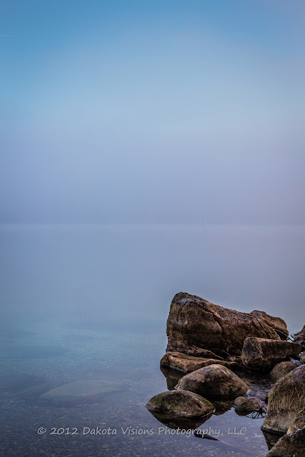 Big Stone Lake SD, Lake, Fog, Minimalist Photography, South Dakota Photography