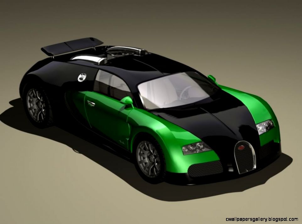 Neon Green Bugatti Veyron