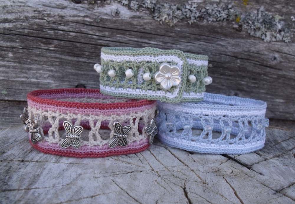 KweenBee and Me: Crocheting Meets Jewelry - My Latest Bracelet Tutorial