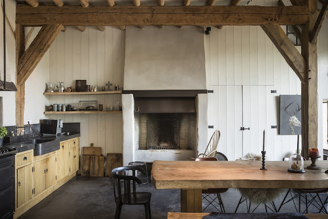 A charming blend of ethnic and rustic Flemish style.