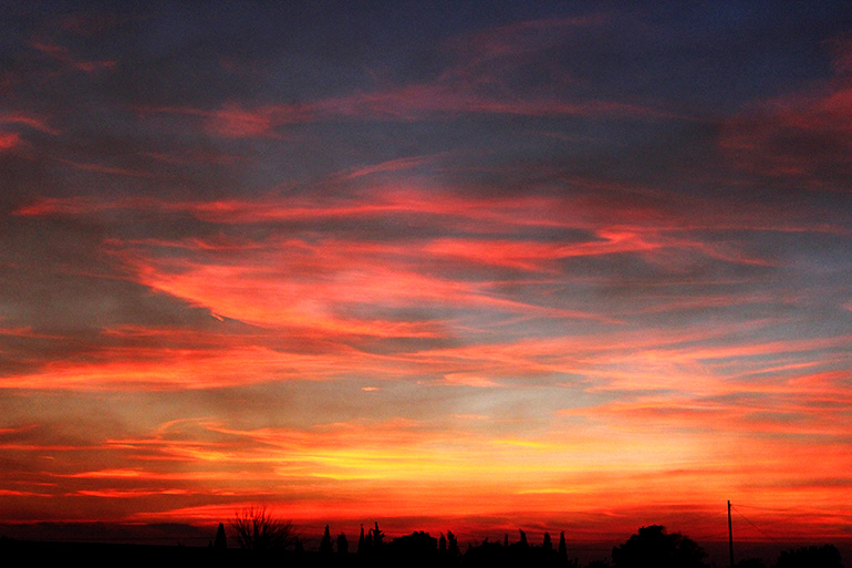 Atardecer rojo