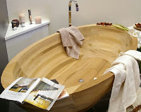 Деревянная ванная 