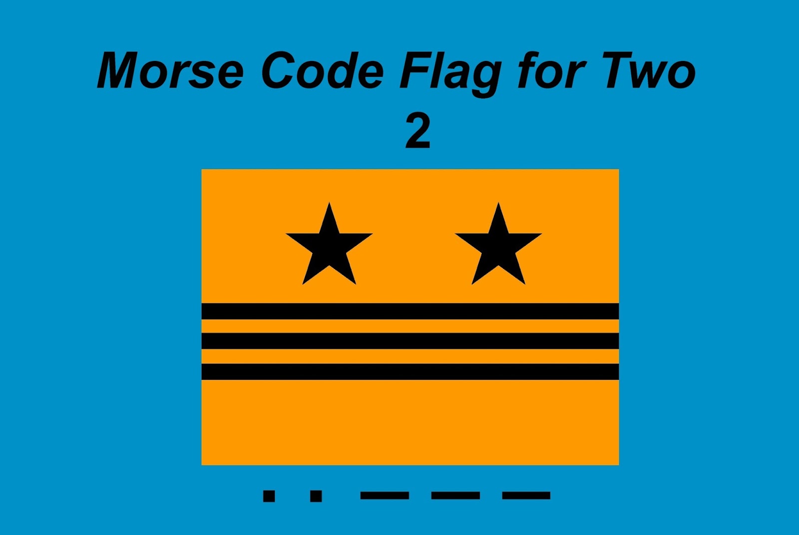 The Voice of Vexillology, Flags & Heraldry Morse Code Flag for Two 2