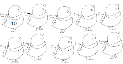 Line Drawing :: Clip Art :: Birds :: Count the Birds :: Counting