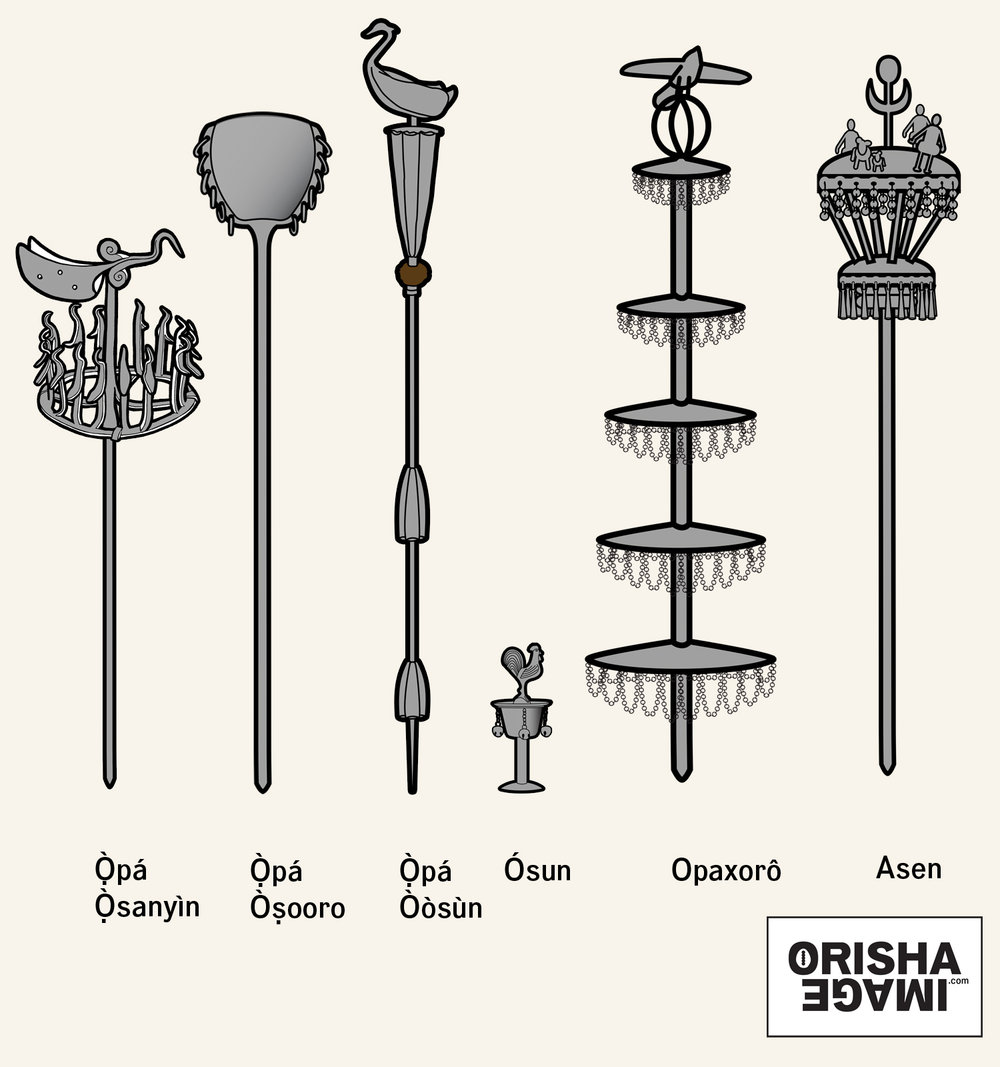 Emergent Africa Yoruba Iron Walking Sticks