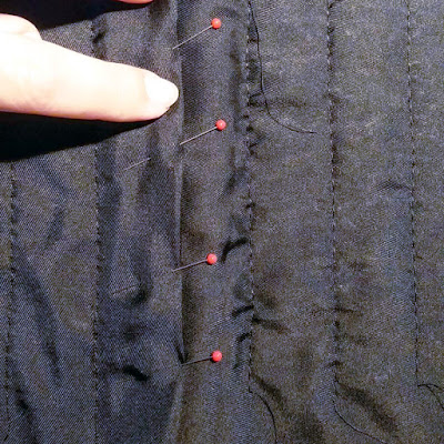 Couture et Tricot: Couture French Jacket: quilting sample and progress ...