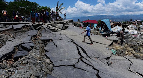 Foto Jalanan Retak Pasca Gempa Sunami Palu Sulawesi 2018 