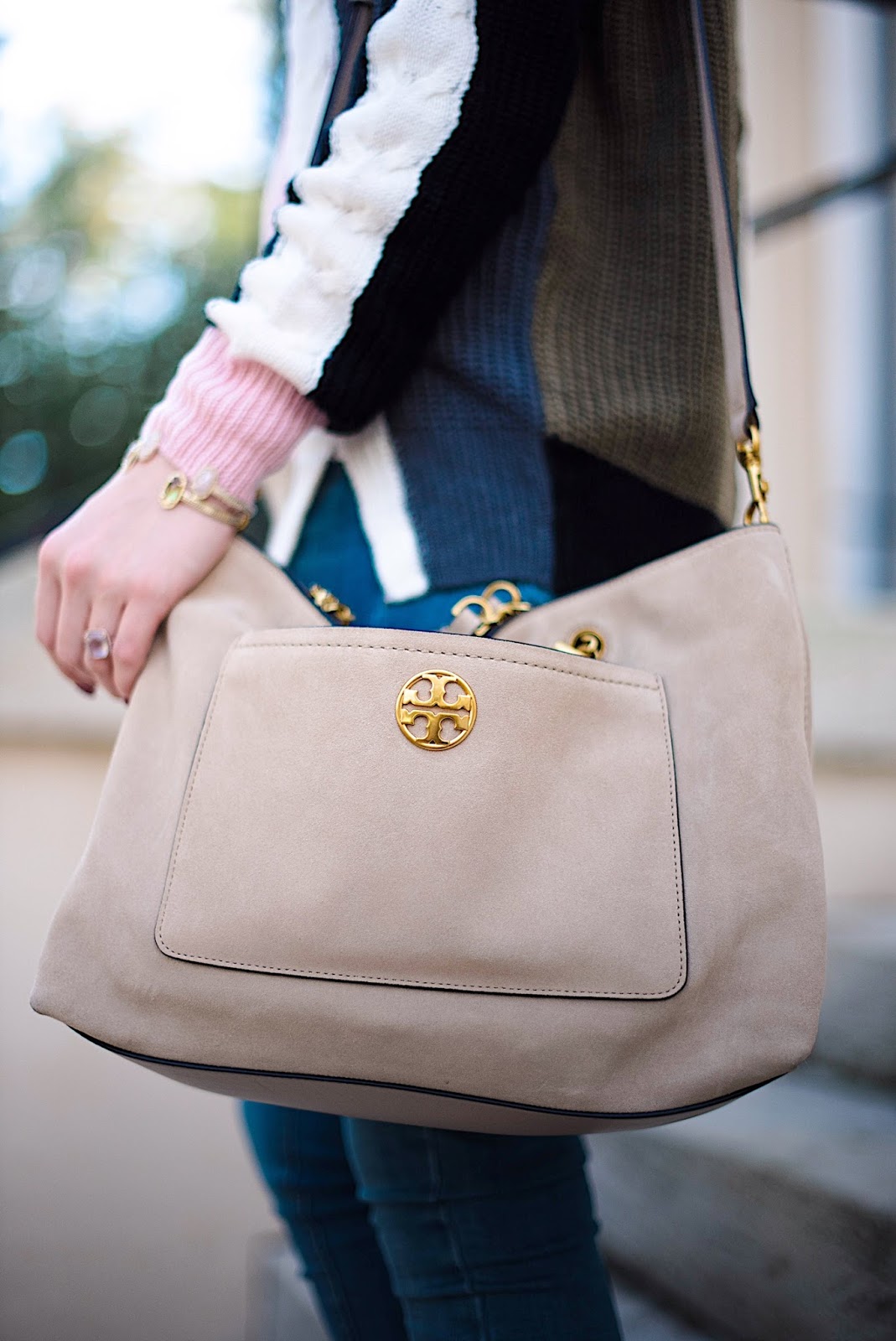 Tory Burch Chelsea Suede Satchel - Something Delightful Blog