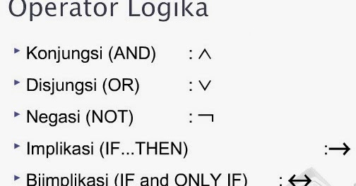 Pengertian dan Contoh Proposisi, Operator Logika, Tabel Kebenaran, dan