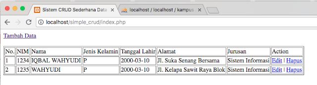 cara membuat crud dengan php dan mysql untuk pemula cara membuat crud dengan php dan mysql untuk pemula