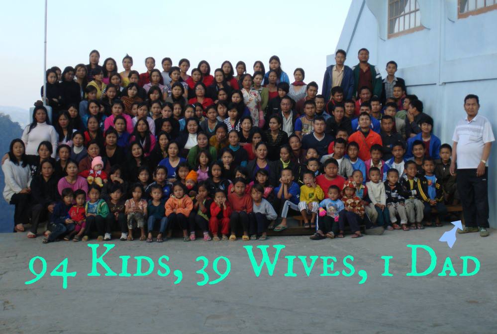 world's largest familya man with 39 wives