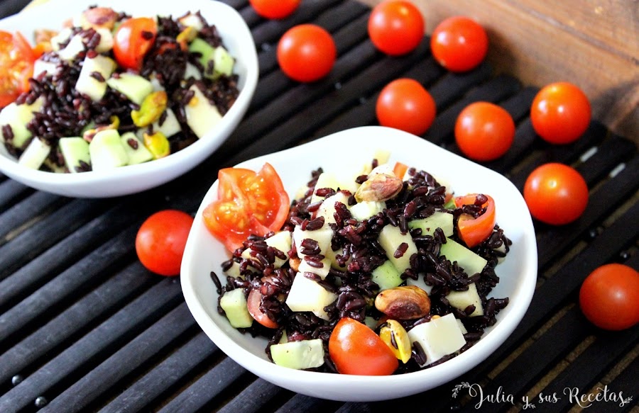 Ensalada de arroz venere. Julia y sus recetas