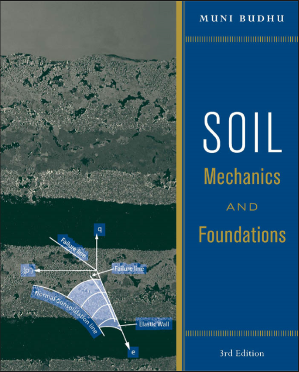 Soil Mechanics and Foundations Book (PDF) by Muni Budhu 3rd Edition