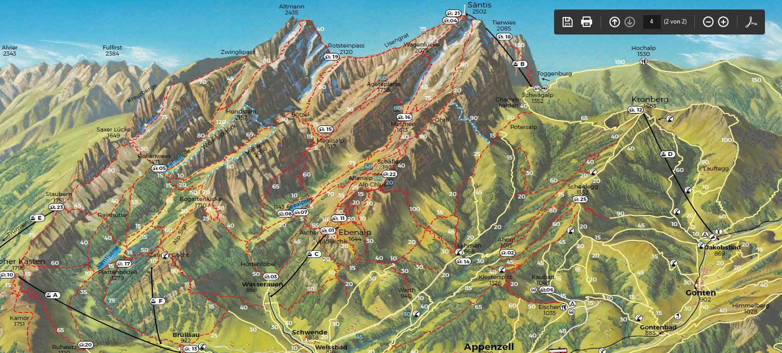 Z i m i s e i t e: Alpstein - Wanderparadies