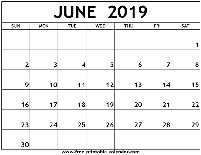 June 2019 Printable Calendar, June 2019 Calendar, June 2019 Calendar Template, Blank June 2019  Calendar, Free June 2019 Calendar, June 2019 Calendar Print, June 2019 Calendar PDF, June 2019  Calendar Holidays, June Calendar 2019