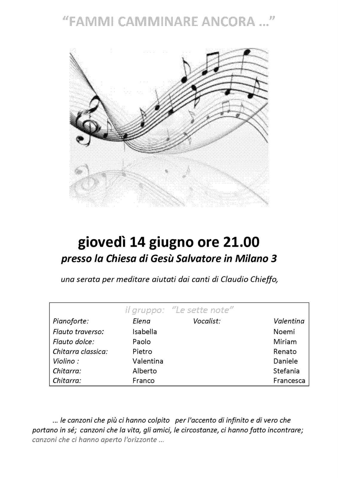 Claudio Chieffo Io Non Sono Degno Testo